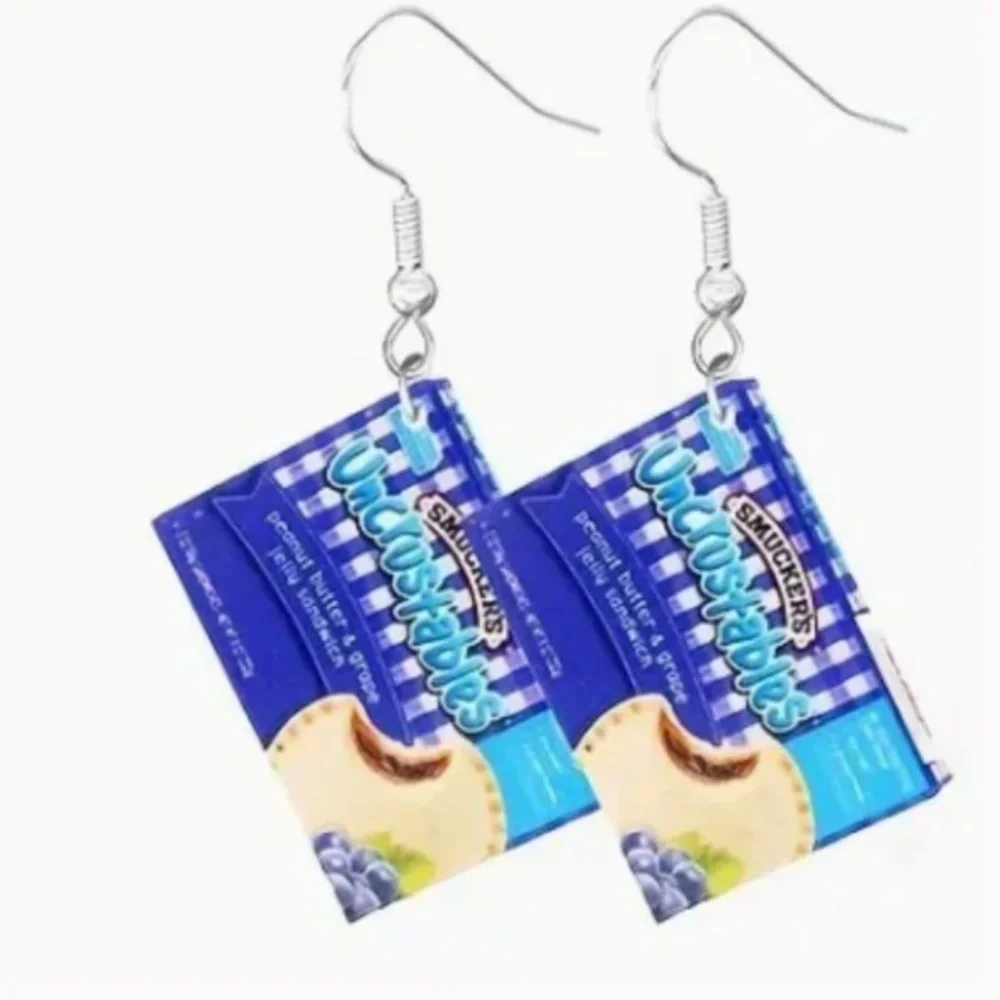 ❤️FREE Sandwich Snack Food Peanut Butter Peanutbutter PB School Artsy Earrings